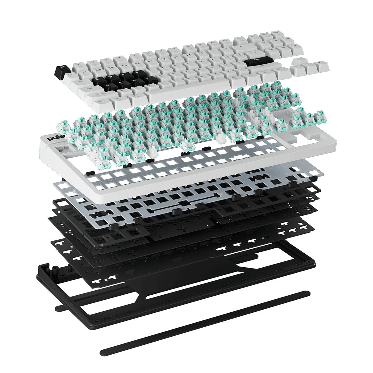 Pulsar XBOARD QS Mechanical Gaming Keyboard with Quick Switching Technology, Win/Mac Switch Key (PWKXBQSO2)
