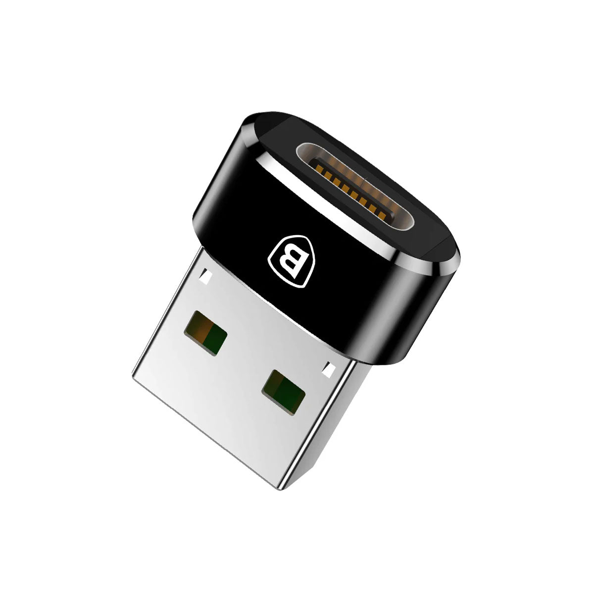 Baseus Mini Type-C Female to USB Male Adapter Converter (Black) (CAAOTG-01)