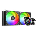 ID-Cooling FX240 INF 240mm AIO Liquid Cooler with Infinity Mirror Display (Black, White)