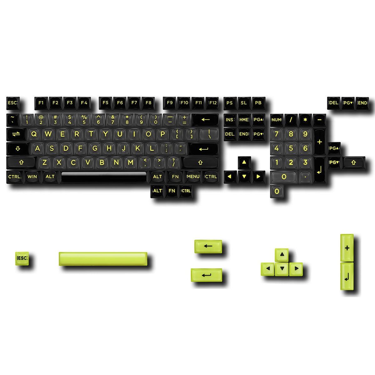Pulsar 3D Polycarbonate Keycaps 124-Set Acid Rewind Edition (GD8000KC01)