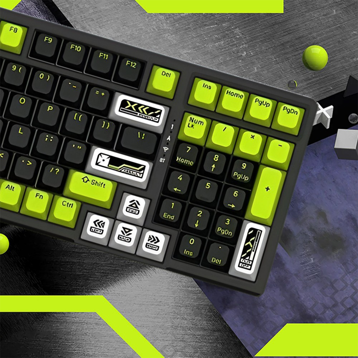VGN V98 Pro V2 Wireless Gaming Mechanical Keyboard (Genji Numbani) (Ice Cream Pro Switch)