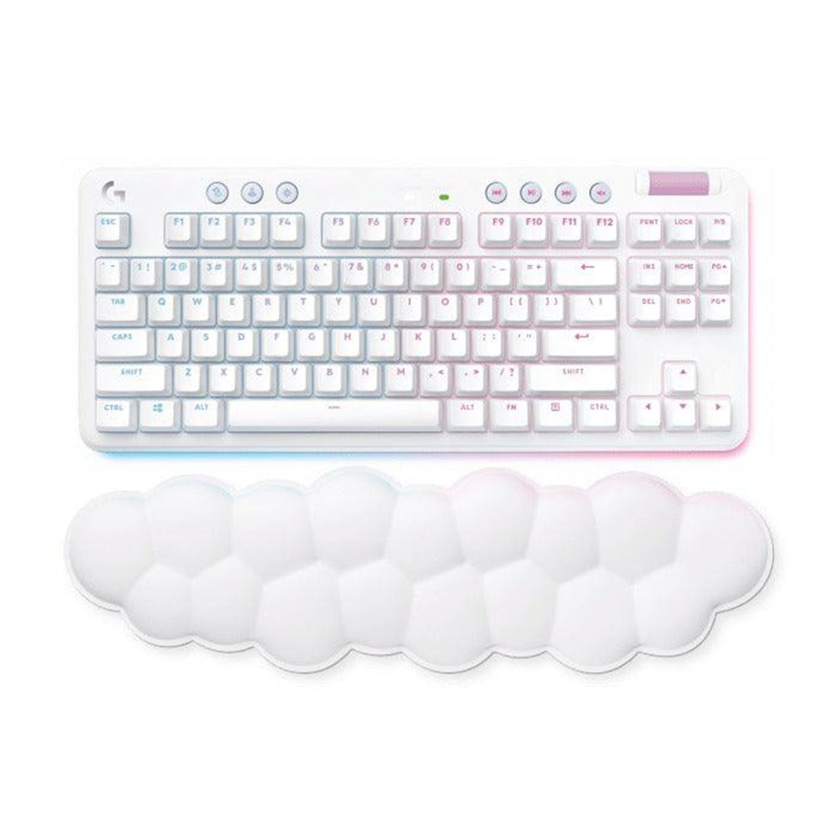 Logitech G715 Wireless Gaming Keyboard (GX Red Linear) (Off-White)