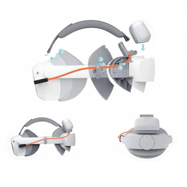 BoboVR P4 Twin Battery Strap Upgrade Combo Compatible with Pico4 (P4-2) | DataBlitz