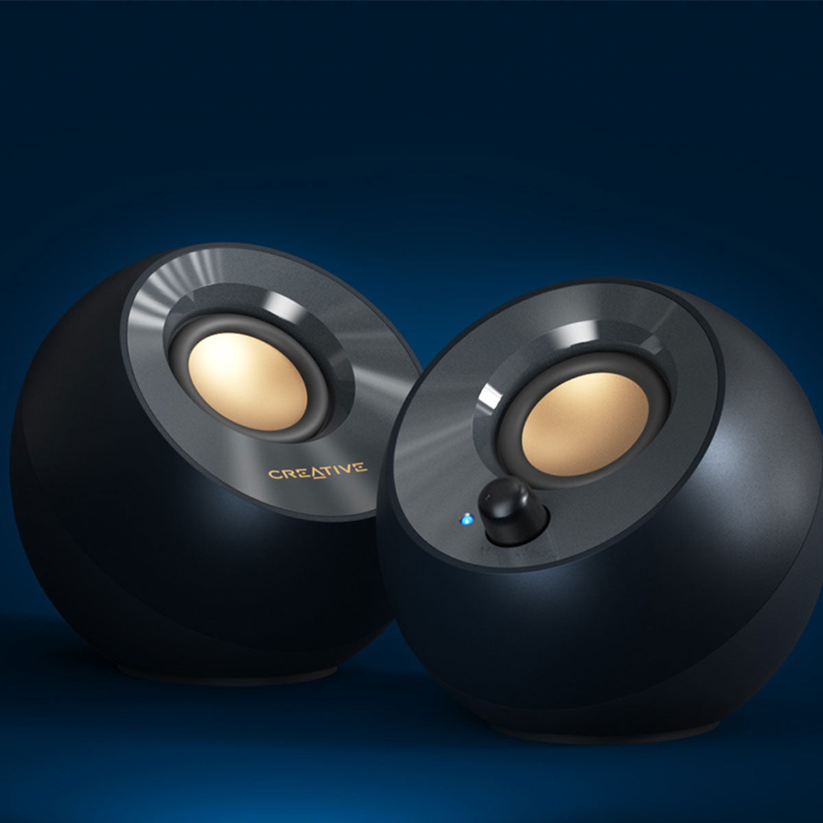 Creative Pebble V2 USB Type-C Powered Desktop Speakers (Black)