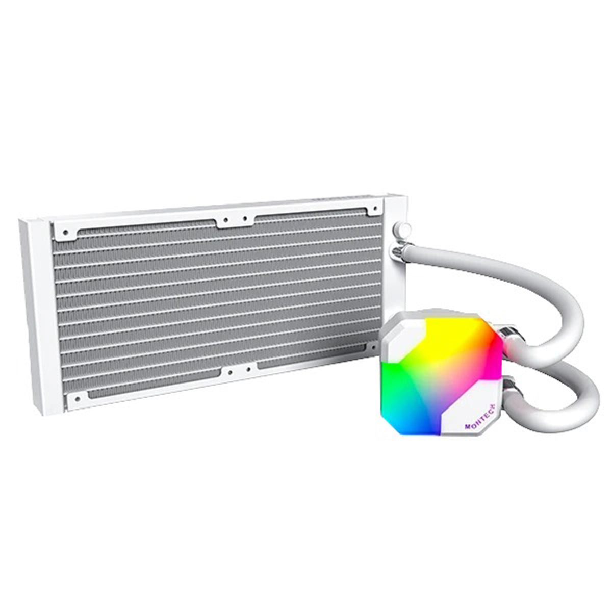 Montech HyperFlow ARGB 240 AIO CPU Liquid Cooler (Black, White)