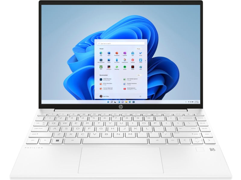 HP Pavilion Aero 13-BE2114AU Laptop (Ceramic White) | 13.3" WQXGA (2560x1600) | R5-7535U | 16GB RAM | 512GB SSD | Amd Radeon Graphics | Windows 11 Home | Ms Office Home & Student 2021 | HP Prelude Topload Bag