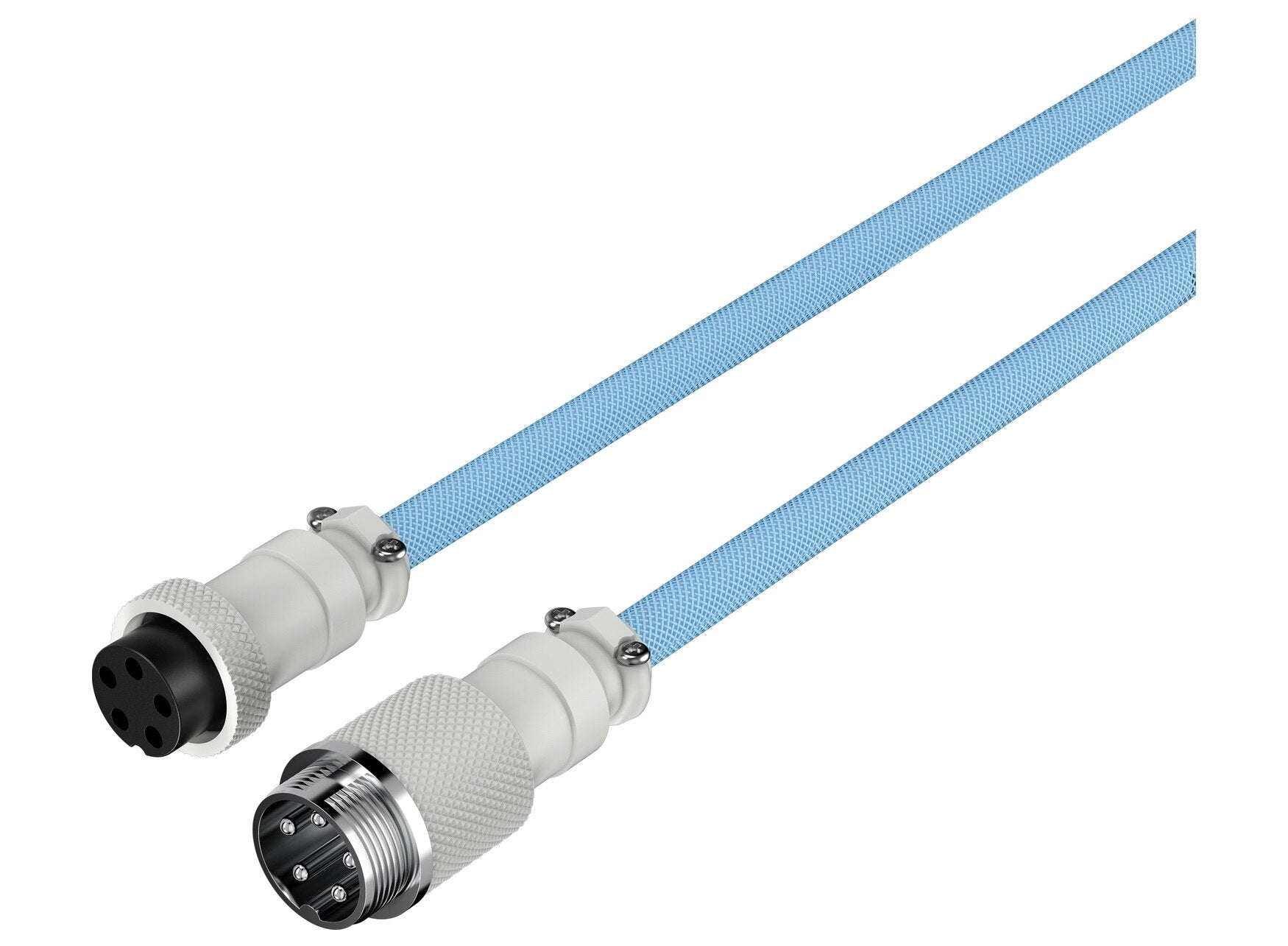 HyperX USB-C Coiled Cable (Light Blue/White) (6J680AA)