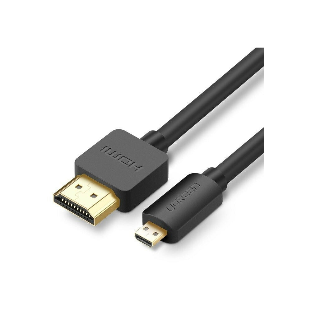 UGreen Micro HDMI Male To HDMI Male Cable - 2m (Black) (HD127/30103)