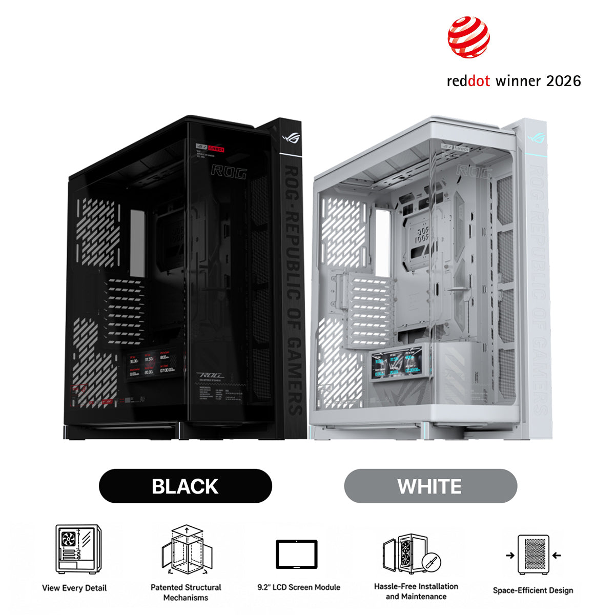 Asus ROG Cronox Panoramic Curved Glass PC Case