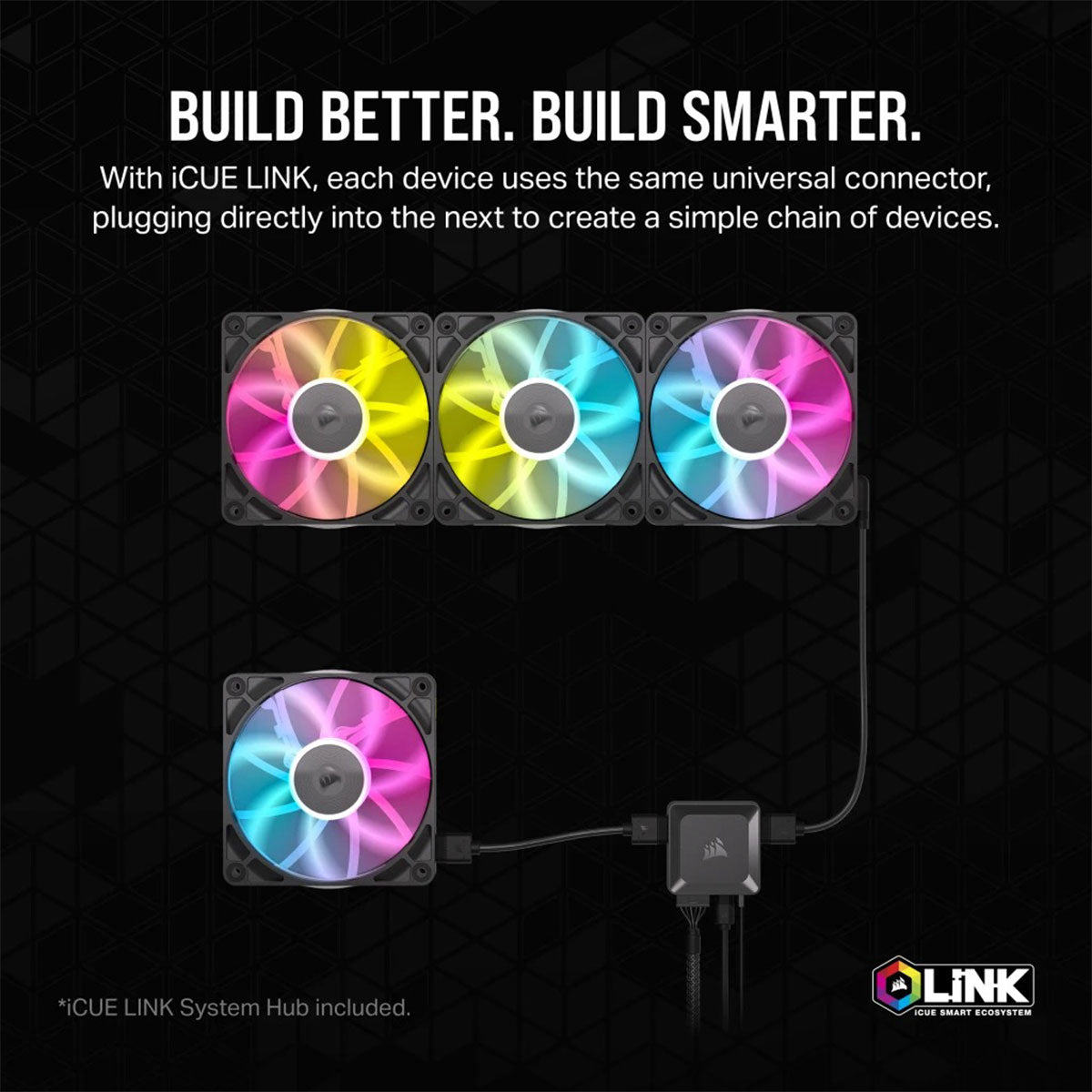 Corsair ICUE Link RX140 RGB 140MM PWM Single Fan Expansion