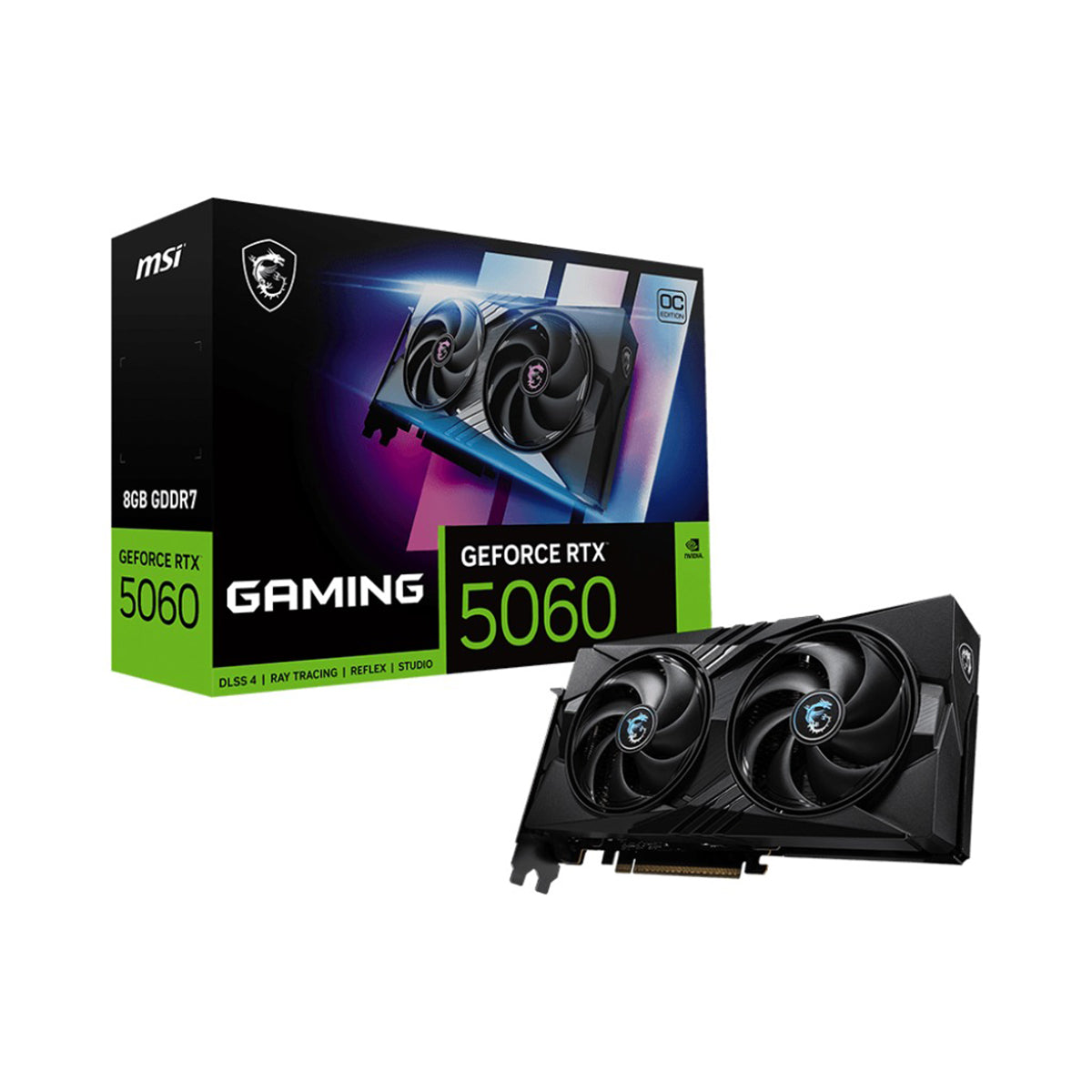 MSI Geforce RTX 5060 8GB GDDR7 Gaming OC Graphics Card