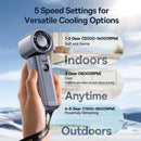 Baseus GoTrip DT1 High-Speed Foldable Handheld Fan (Space Grey) (C10272301813-00)