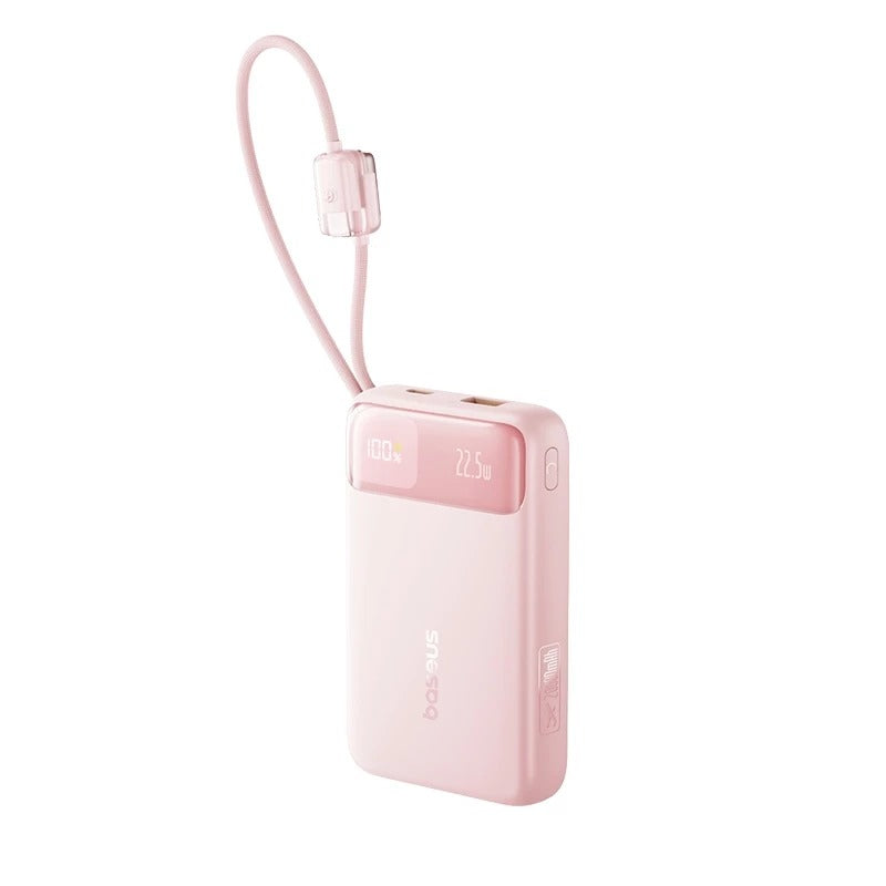 Baseus EnerFill FC11 Digital Display Power Bank with Dual Built-in Cables 20000mAh 22.5W