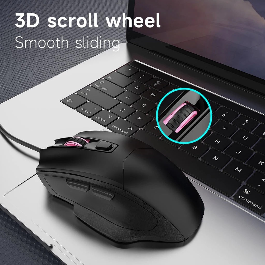 Ajazz NJ05 Wired Gaming Mouse (Black)