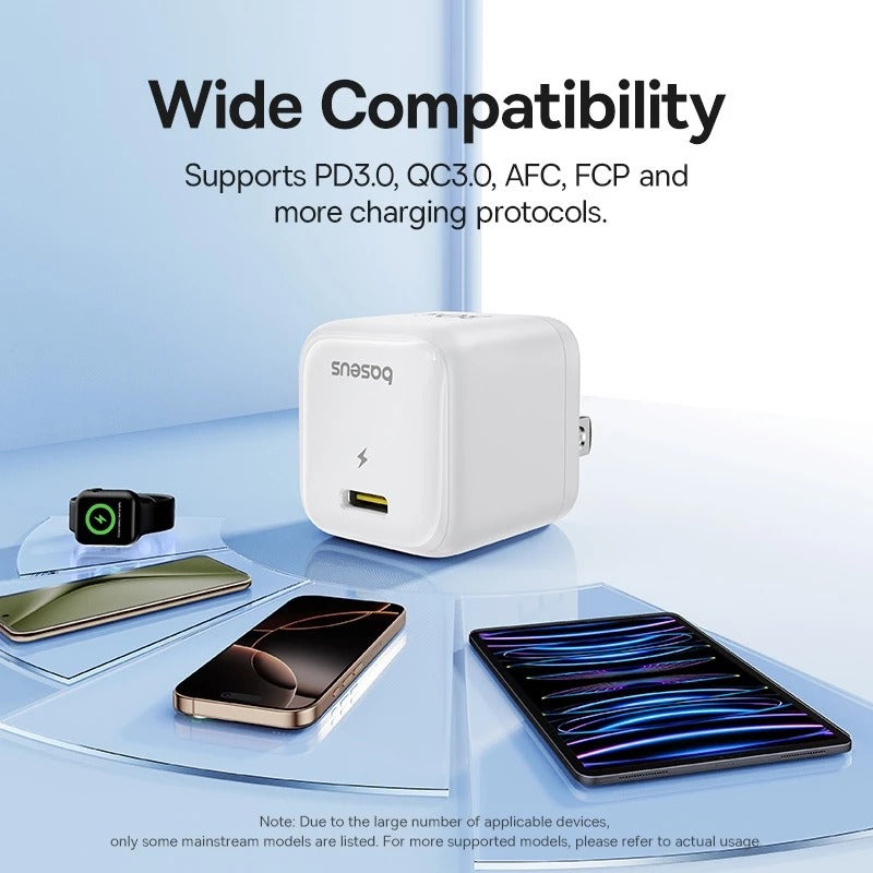 Baseus EnerFill FN21 Fast Charger 1C 30W includes USB-C to USB-C Cable 60W 1m (Cosmic Black)