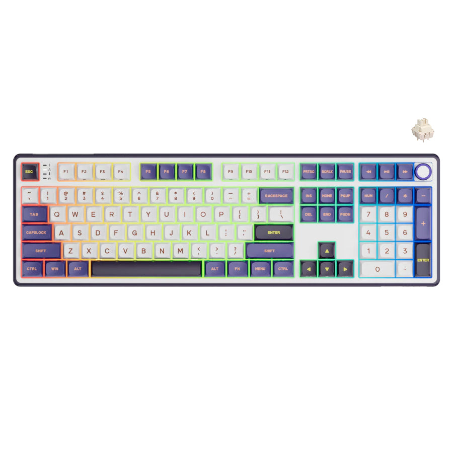 Royal Kludge R108 Single-Mode RGB 107 Keys Mechanical Keyboard Blackberry