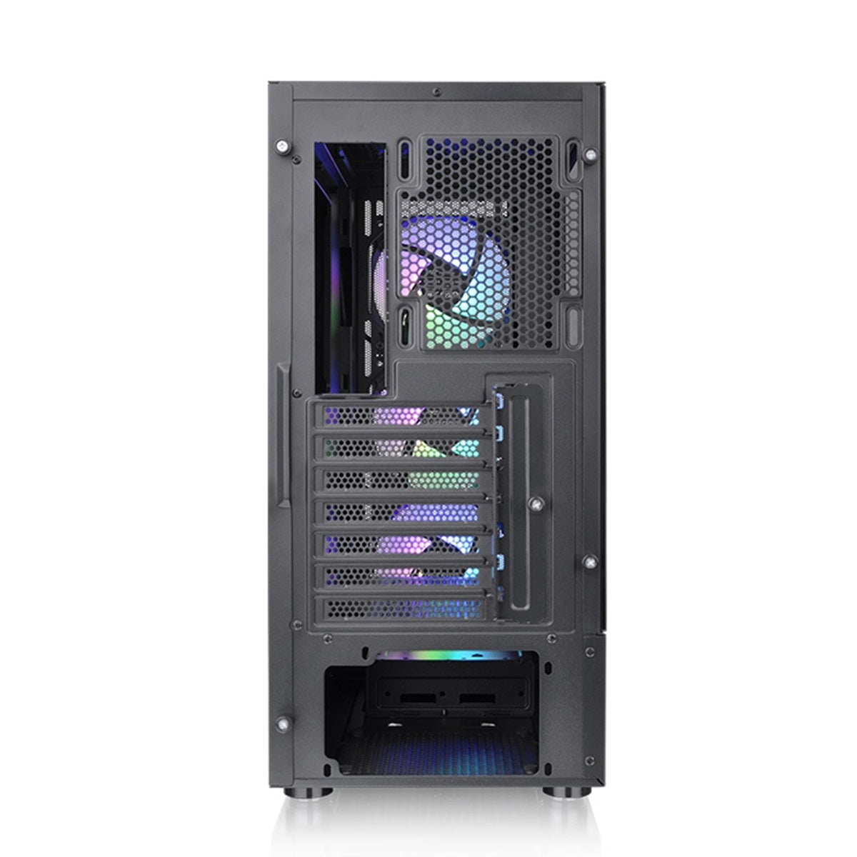 Thermaltake S200 TG RGB Mid Tower 3mm Tempered Glass With 120mm RGB Lite Front Fans PC Case