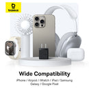 Baseus Palm Fast Charger C+U 20W (Cluster Black) (P10111609113-00)