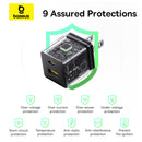 Baseus Palm Fast Charger C+U 20W (Cluster Black) (P10111609113-00)