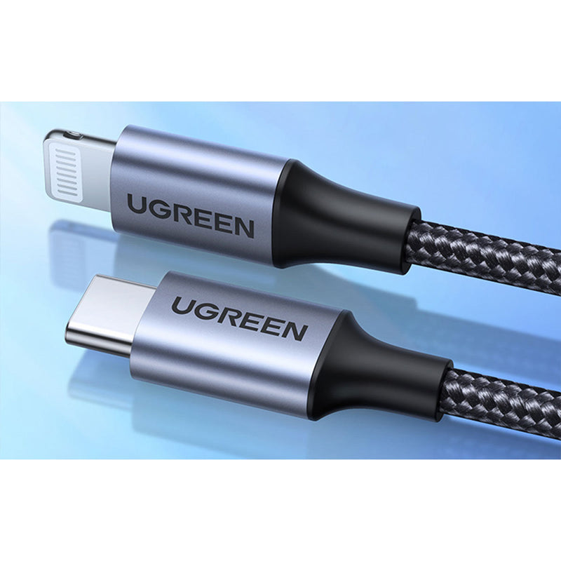 Ugreen Lightning To Type-C 2.0 Male Cable - 2M (Grey) (US304/60761)