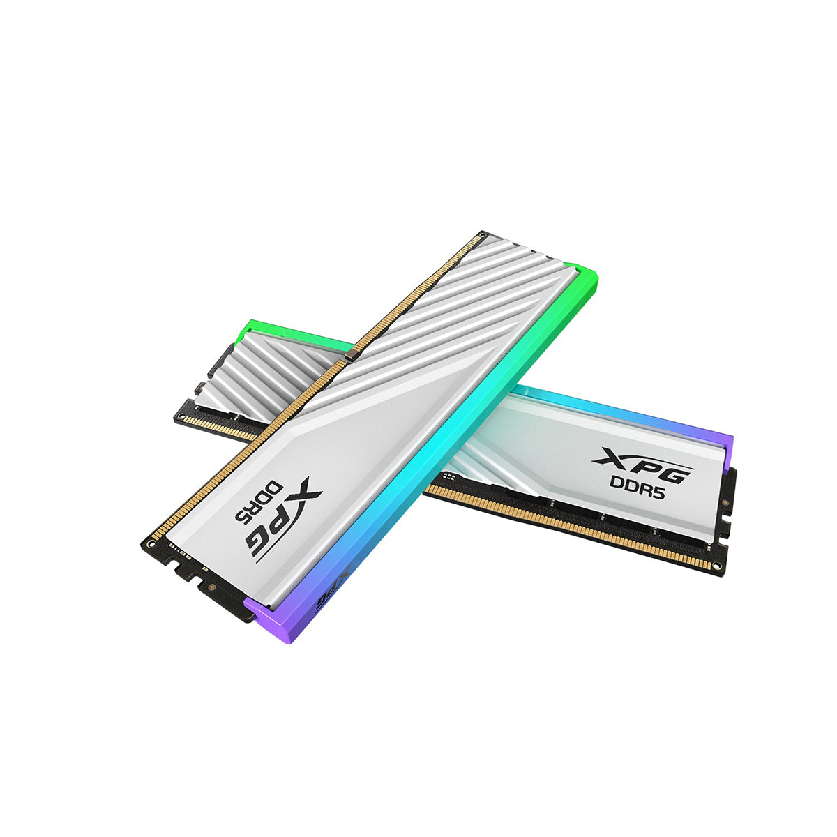 Adata XPG Lancer Blade 32GB (2x16GB) RGB DDR5 6000MT/s CL 34-38-38 1.35V Desktop Memory with Heatsink (Black, White) (AX5U6000C3416G-DTLABRBK, AX5U6000C3416G-DTLABRWH)
