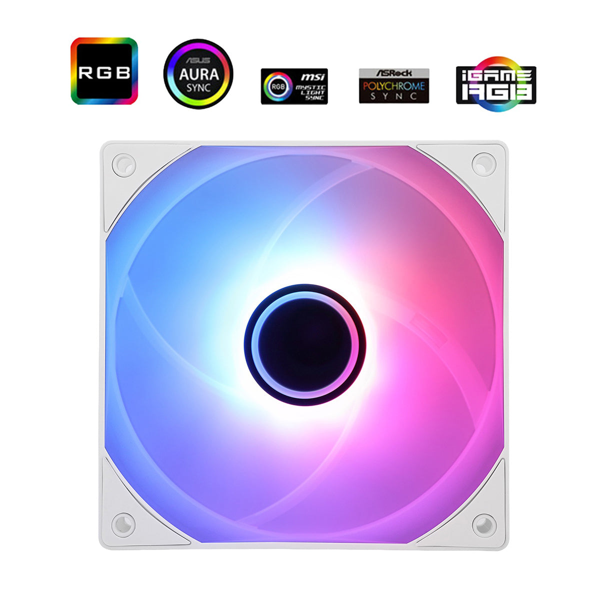 Thermalright TL-C12W-S V3 120MM PWM ARGB CPU Cooling Fan (White)