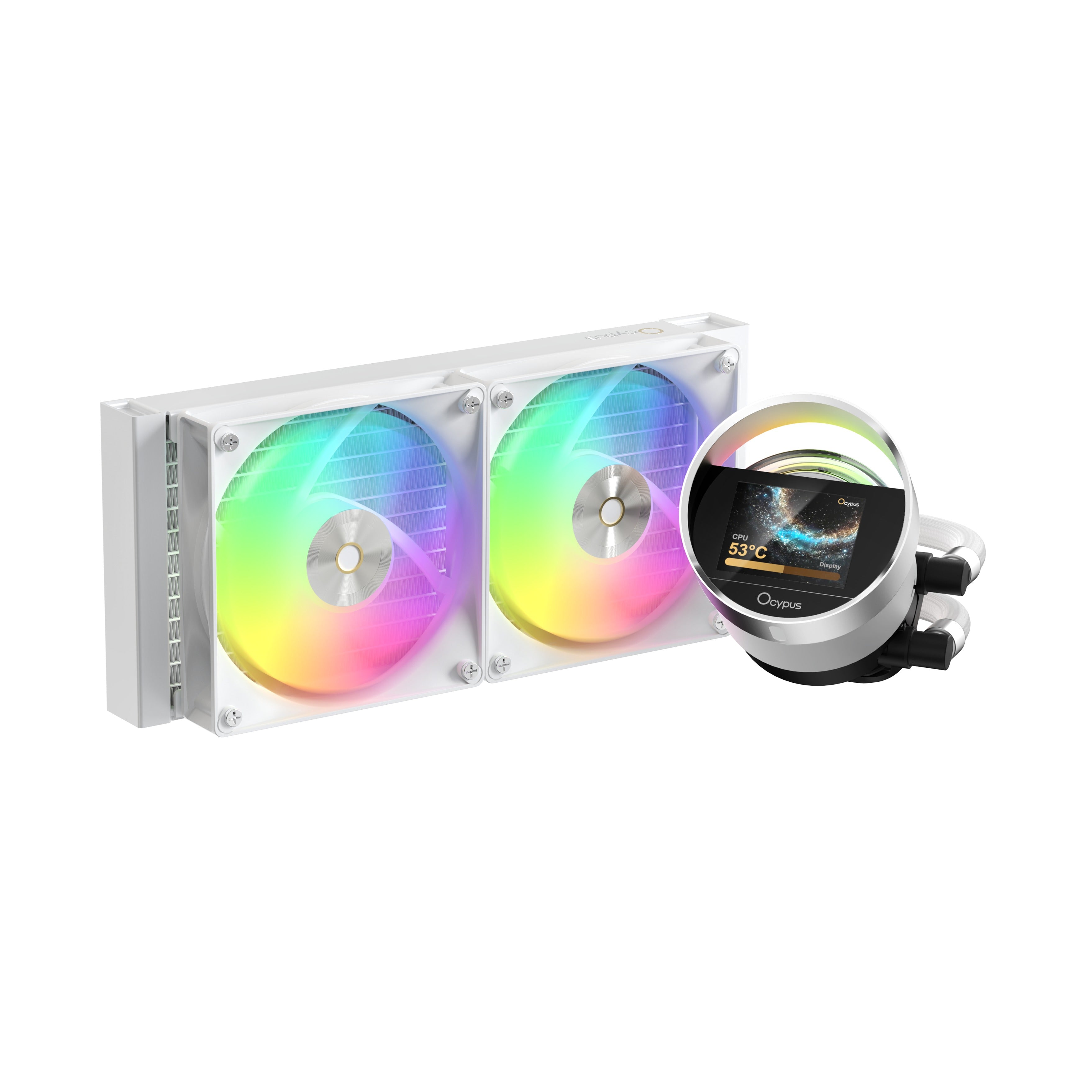 Ocypus Sigma L24 ARGB 240mm ARGB AIO Liquid Cooler with 2.4" IPS Display