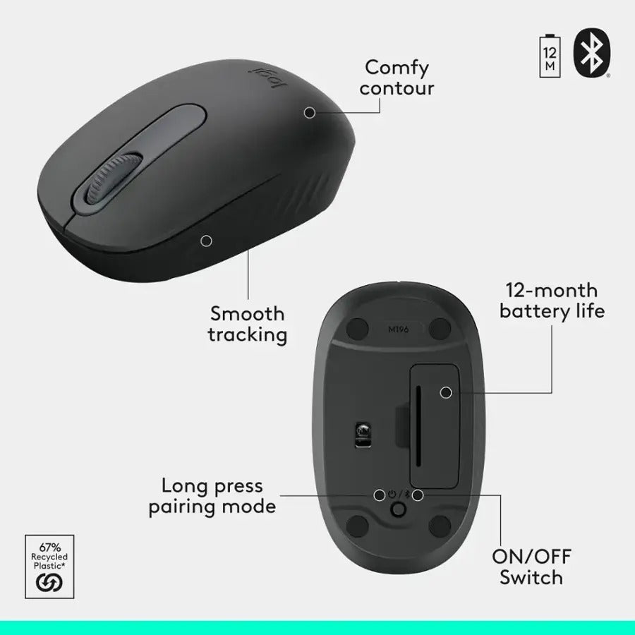 Logitech MK250 Compact Wireless Mouse and Keyboard (Graphite) (920-013559)