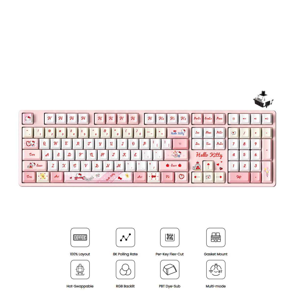 Akko Hello Kitty 5108 V5 Multi-Mode RGB Mechanical Keyboard