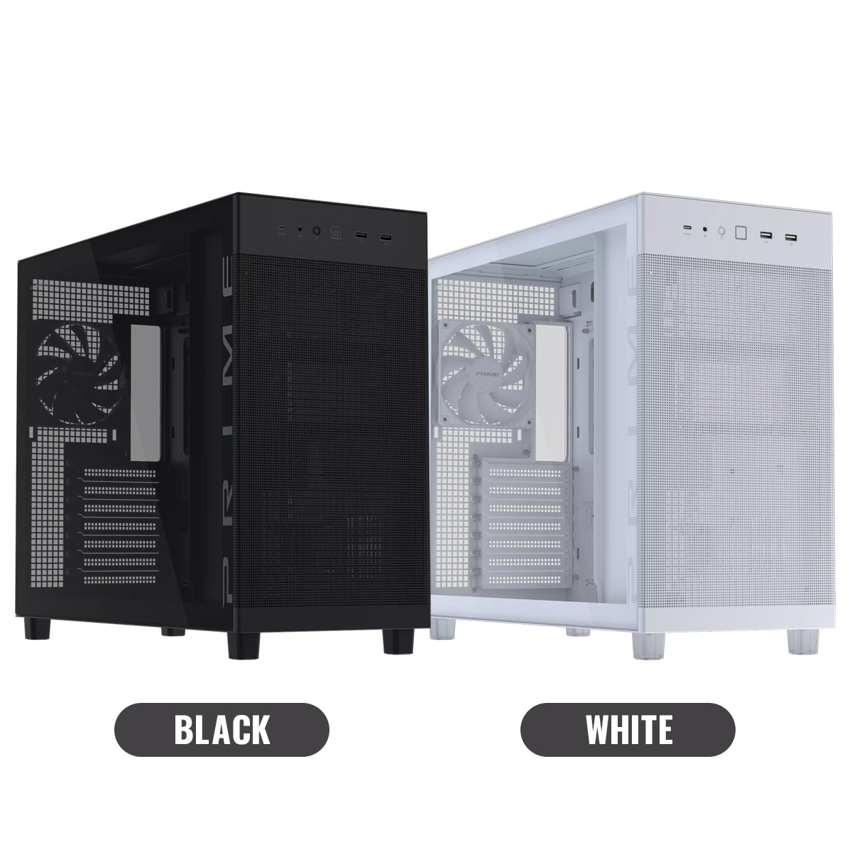 Asus Prime AP303 Tempered Glass Panel ATX PC Case