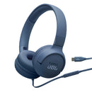 JBL Tune 520C USB-C Hi-Res Wired On-Ear Headphones (Black, White, Blue, Purple)