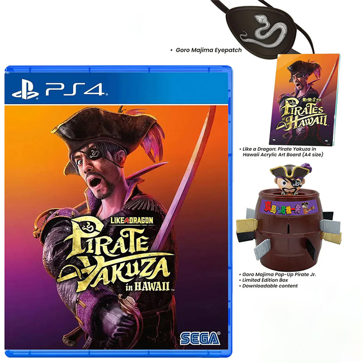 PS4 Like a Dragon Pirate Yakuza in Hawaii Complete Edition Reg.3