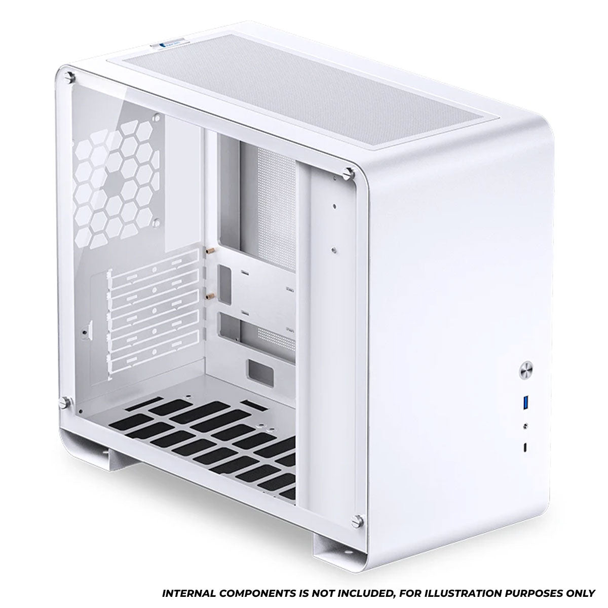 Jonsbo U4 Mini M-ATX Computer Case (Black, White)