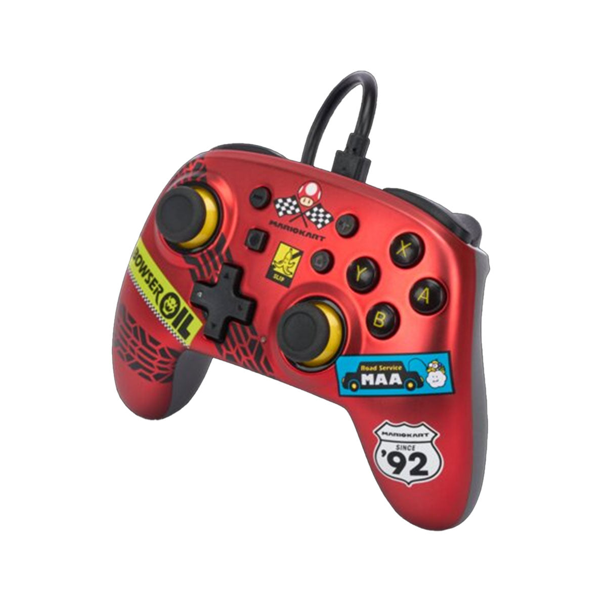 PowerA Nano Red Wired Ergonomic Gaming Controller for Nintendo Switch (Mario kart Racer) (NSGP0124-01)