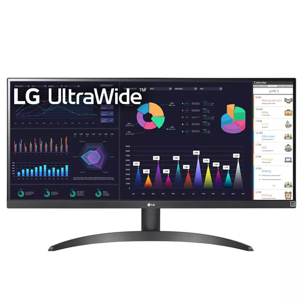 LG 29WQ500-B 29” Ultrawide FHD 100Hz 5ms GTG HDR10 IPS Monitor With AMD FreeSync