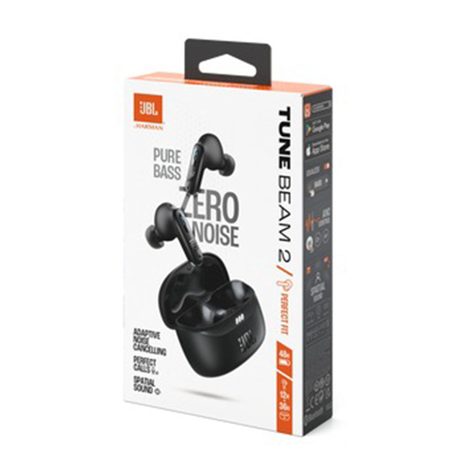 JBL Tune Beam 2 True Wireless Noise Cancelling Earbuds with JBL Spatial Sound