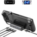 JSAUX USB-C 5-in-1 Docking Station for Steam Deck/ Steam Deck OLED/ ROG Ally/ ROG Ally X/ Legion Go (Grey) (HB0602)