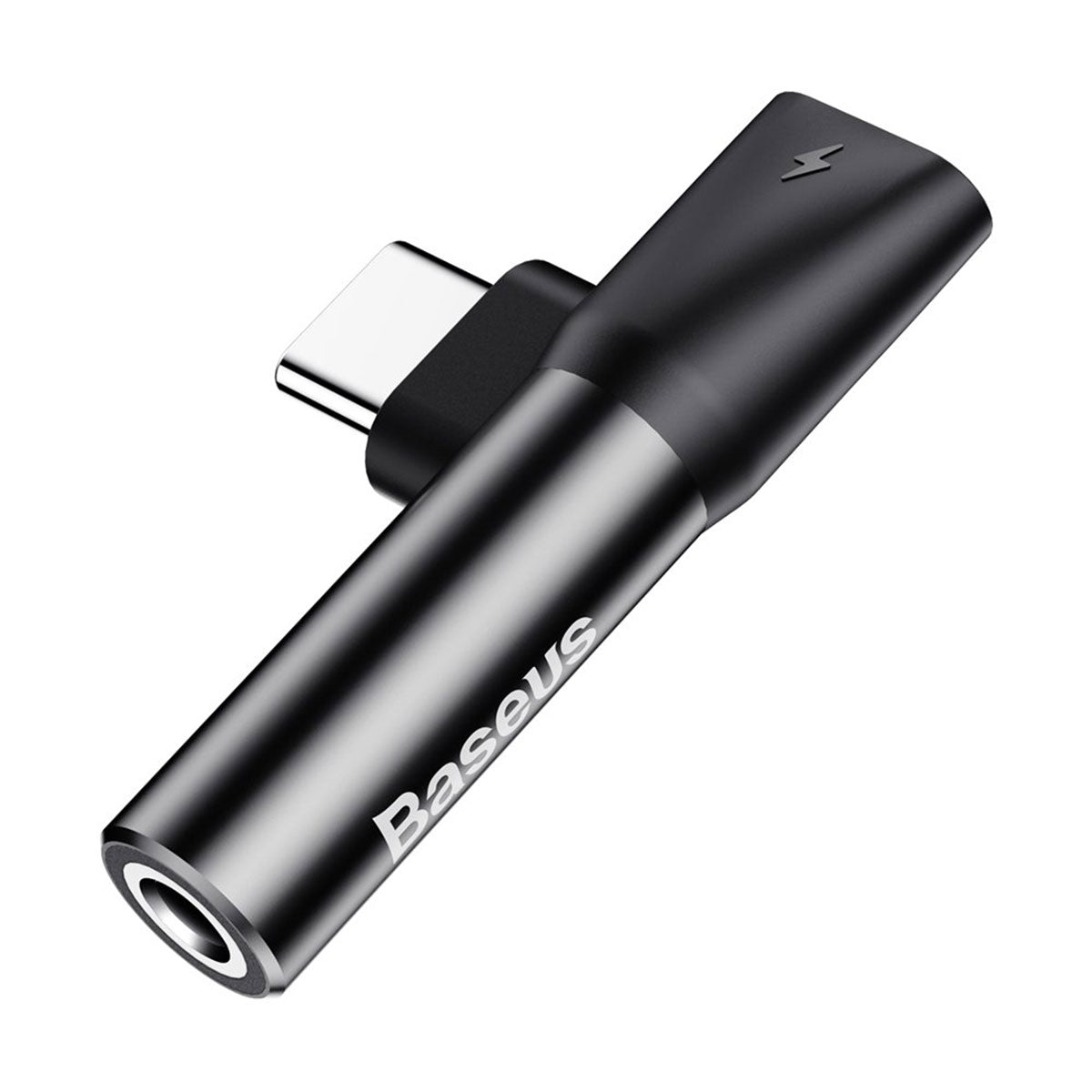 Baseus L41 Audio Converter Type-C to Type-C & 3.5mm Jack Adapter (Black) (CATL41-01)