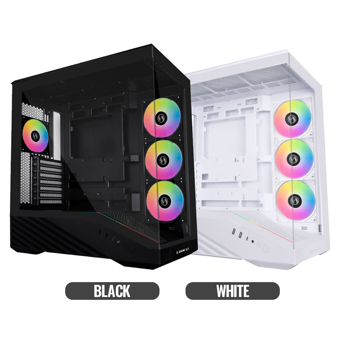 Lian Li Vector V100R Mid-Tower Case (Black, White)