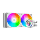 ID-Cooling FX240 INF 240mm AIO Liquid Cooler with Infinity Mirror Display (Black, White)