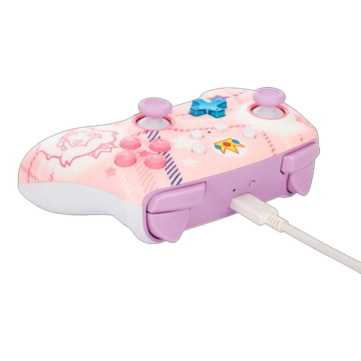 Power A Enhanced Wireless Controller for Nintendo Switch (Princess Peach Plaid)