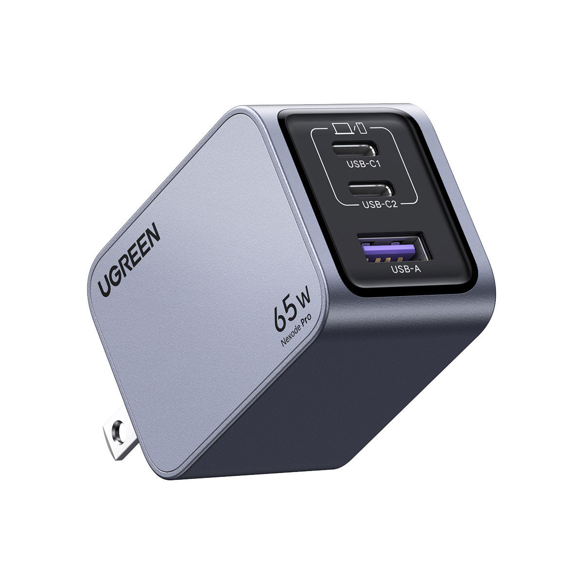 UGreen Nexode Pro 3-PORT 65W Gan Tech Fast Charger (Grey) (X755/25870)