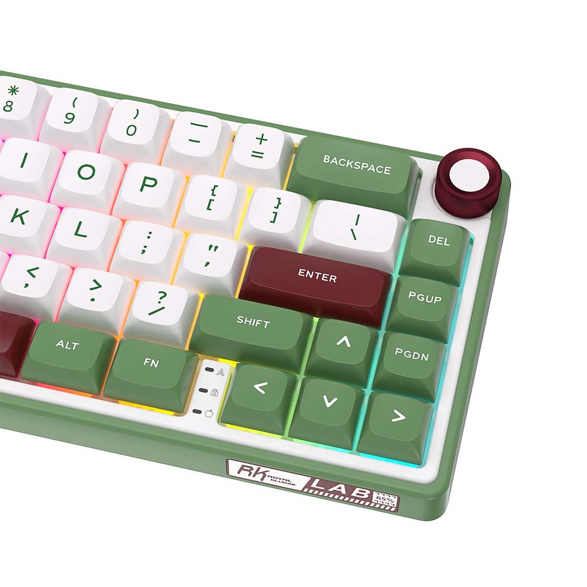 Royal Kludge R65 Single-Mode RGB 66-Keys Hot-Swappable Mechanical Keyboard Greensand