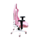 Dragon War RGB Lighting Effect Gaming Chair (GC-015-PINK/WHITE)