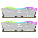 TeamGroup T-Force Delta RGB Eco DDR5 64GB (2x32GB) 6000MHz CL38-46-46-84 1.35V Gaming Desktop Memory (Silver)