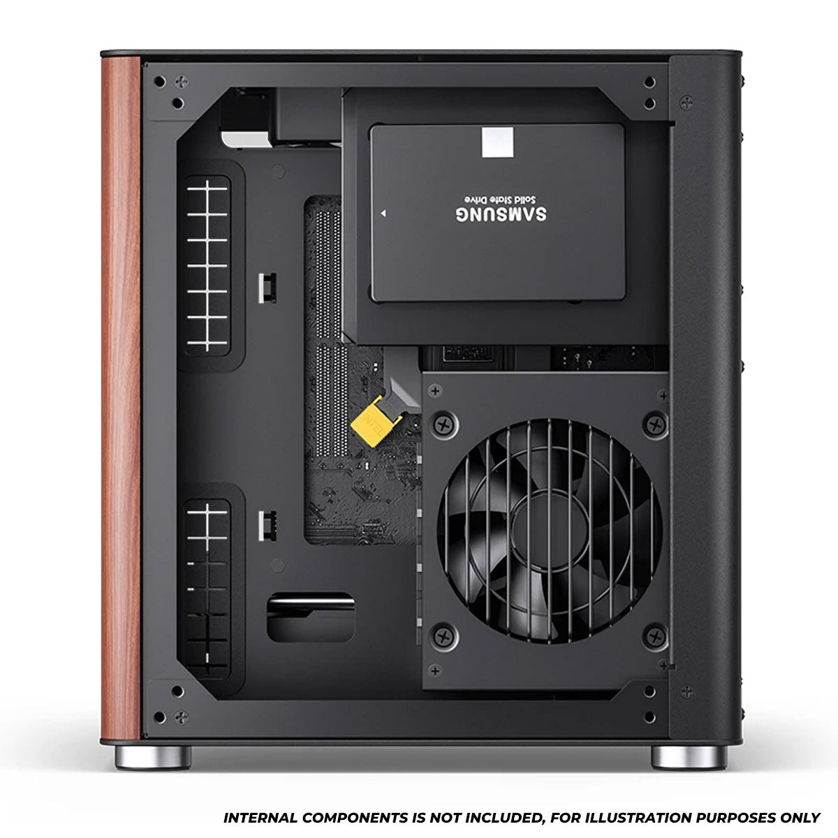 Jonsbo TK-0 ITX Separated Cabinet Computer Case (Black, White)