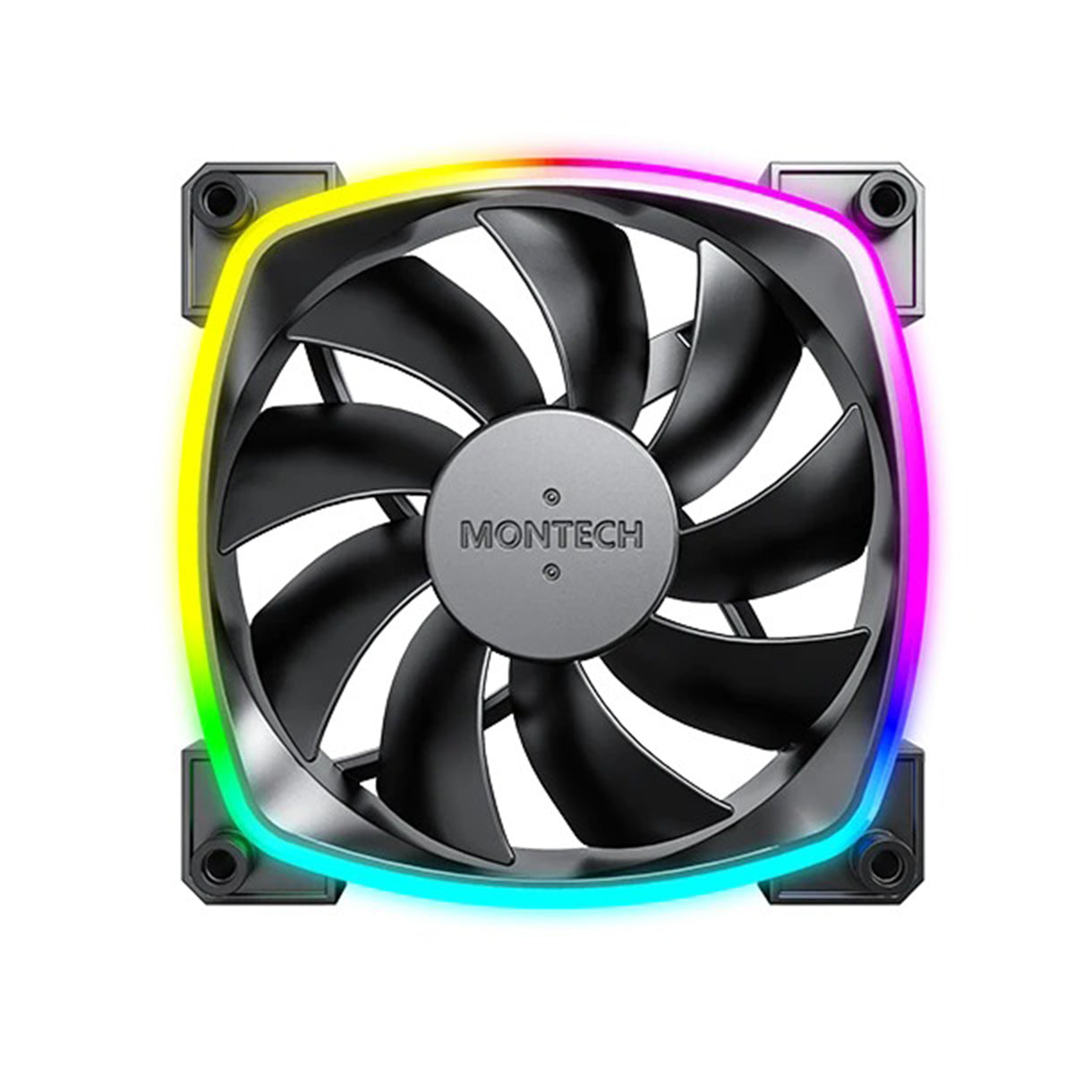 Montech AX120 PWM 120mm ARGB Reverse Single Fan Kit (Black, White)
