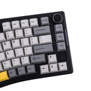 Ajazz AKS075 RGB Tri-Mode 75% Keys Hotswappable Mechanical Keyboard with Screen (Black/Gray/Yellow)