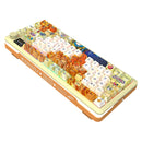 Redragon K708GF RGB Flekact Pro 81 Keys 75% Gasket Mounted Wireless Mechanical Keyboard with Customizable Smart LCD Screen (Doodle Style Design)