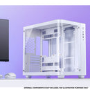 Jonsbo TK-3 ATX Separated Cabinet Computer Case (Black, White)